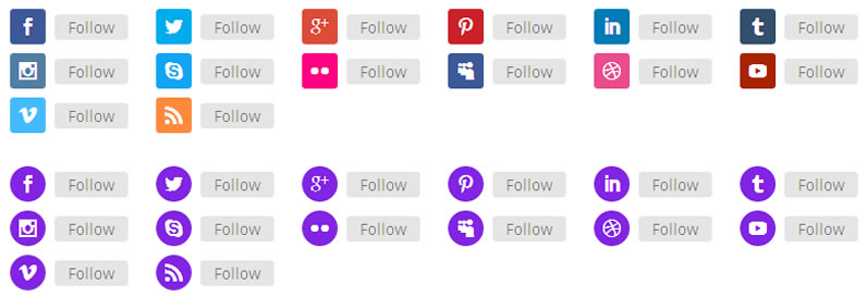 divi 2 social follow module