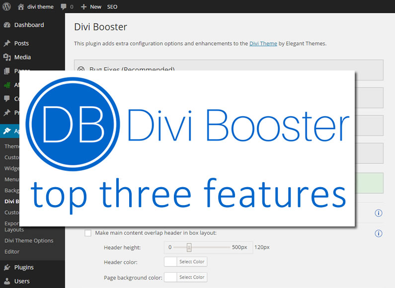 Divi Booster plugin: my top three features