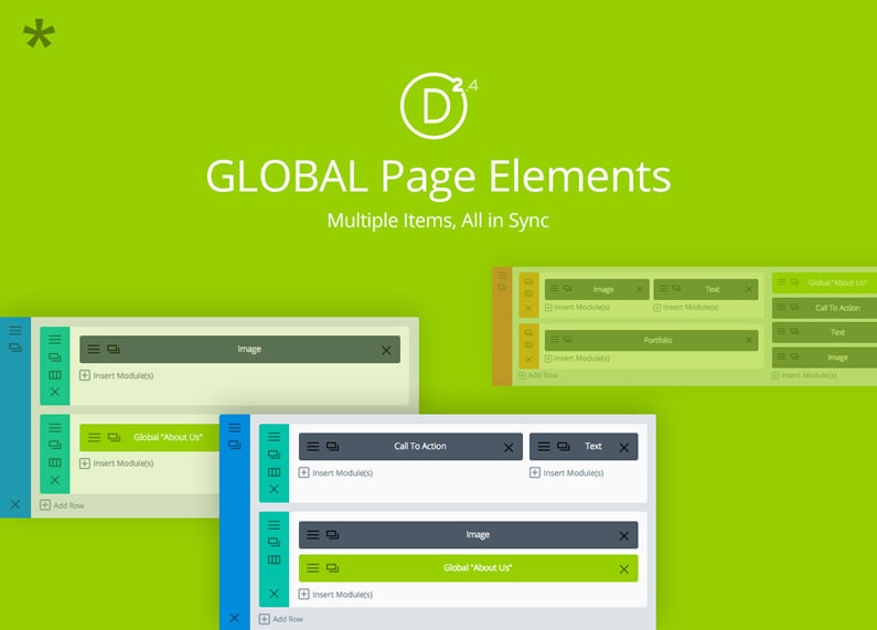 divi 2.4 global page elements