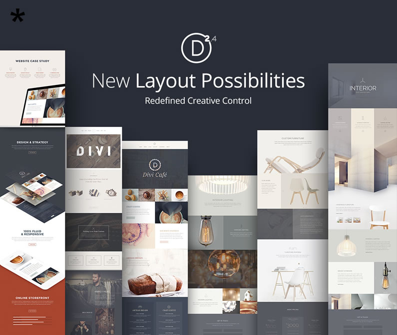 divi 2.4 new layouts