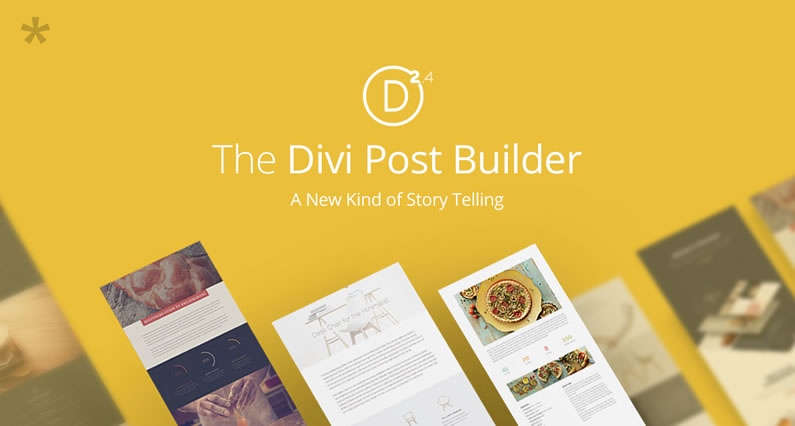 divi 2.4 post builder