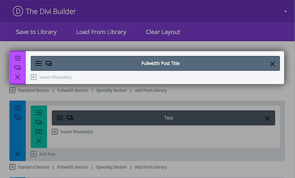 divi 2.4 add post title module