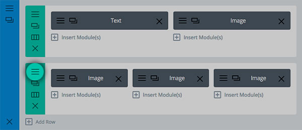 divi 2.4 access to row options