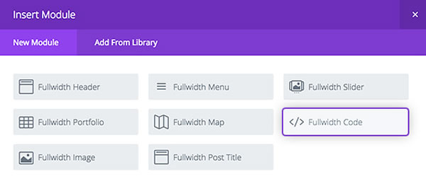 divi 2.4 add new code module