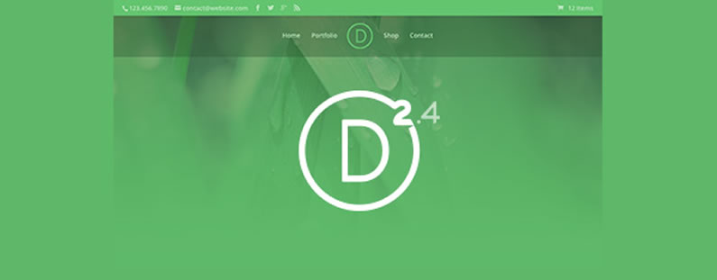 Divi 2.4: New Header and Navigation styles and formats