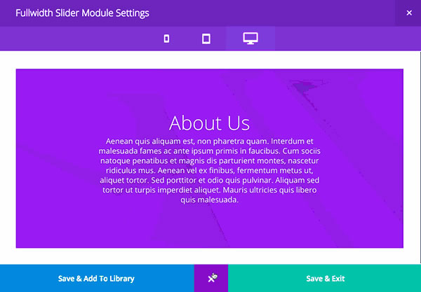 divi 2.5 instant preview