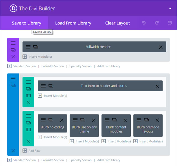 divi builder plugin divi library