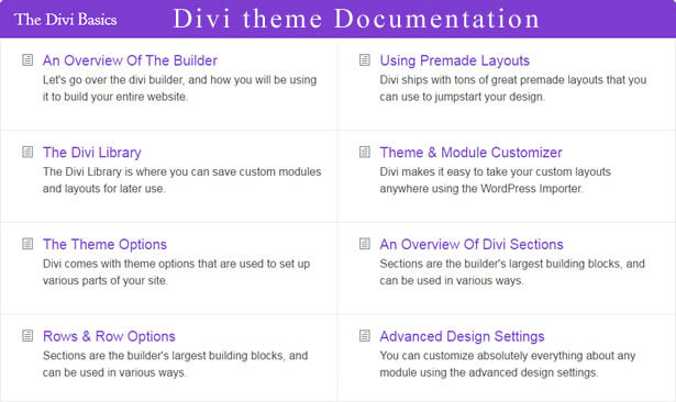 learning divi the divi documentation