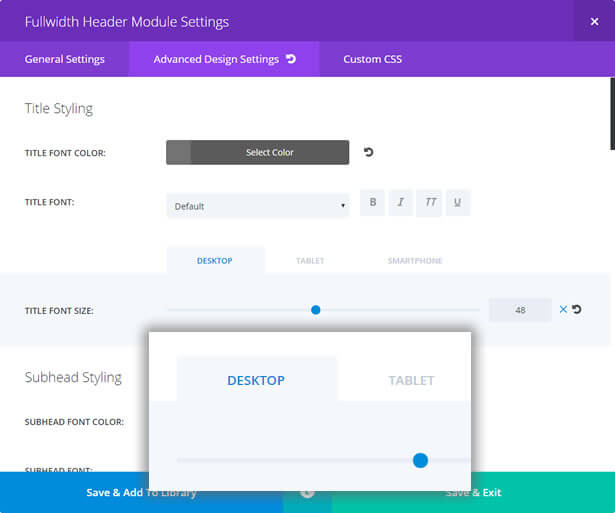 learning divi setting the responsive editing controls