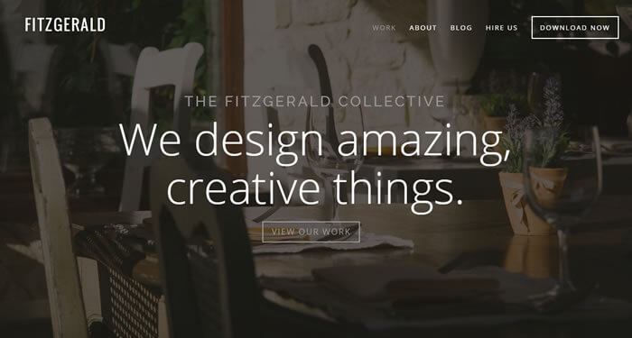 The Fitzgerald Collective divi theme website