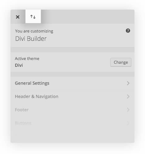 export divi customiser settings