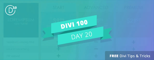 divi 3 countdown day 20