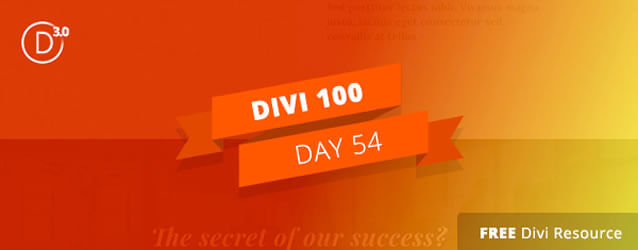 divi 3 countdown day 54