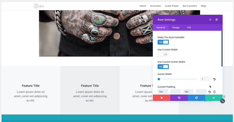 Divi 3.0 Visual Builder on-page editing