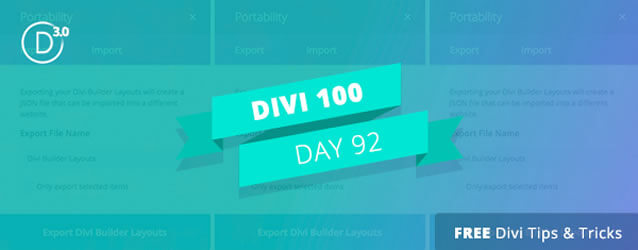 divi 3 countdown day 92