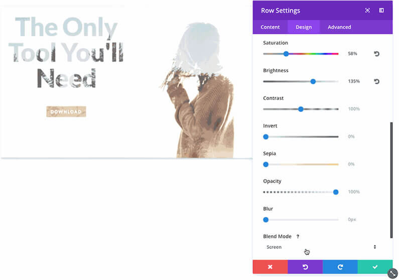 divi blend modes